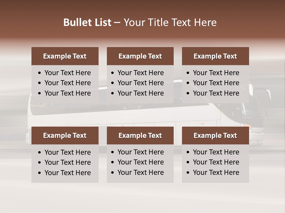 Speed Vehicle Public PowerPoint Template