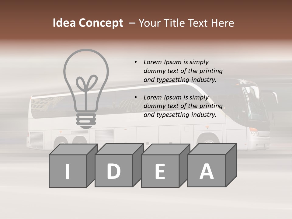 Speed Vehicle Public PowerPoint Template