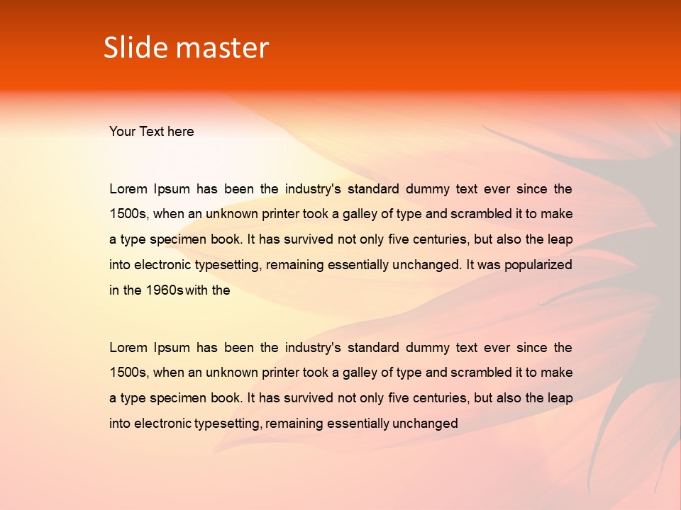 Colour Warm Tone PowerPoint Template