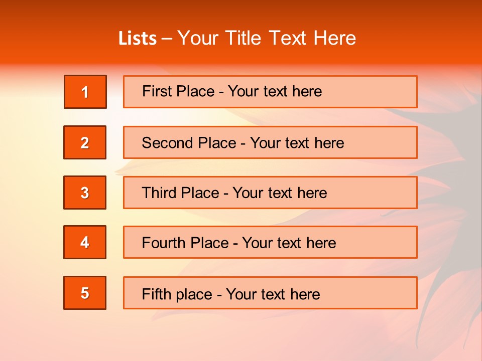Colour Warm Tone PowerPoint Template
