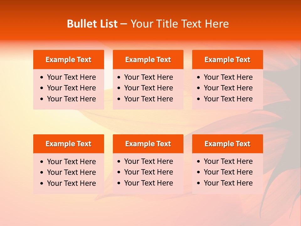 Colour Warm Tone PowerPoint Template