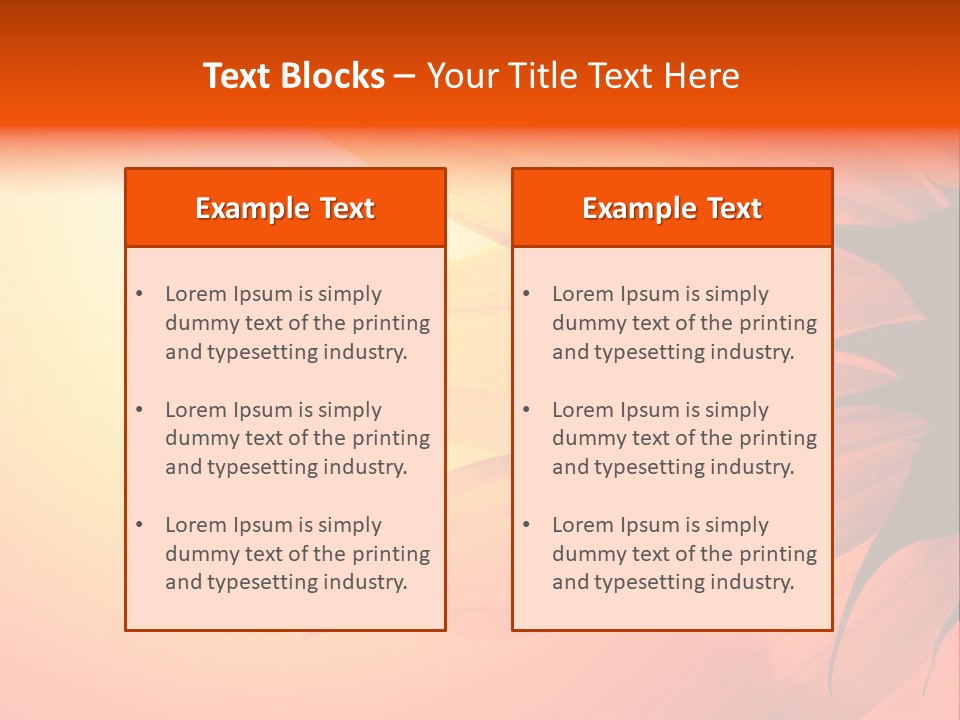 Colour Warm Tone PowerPoint Template