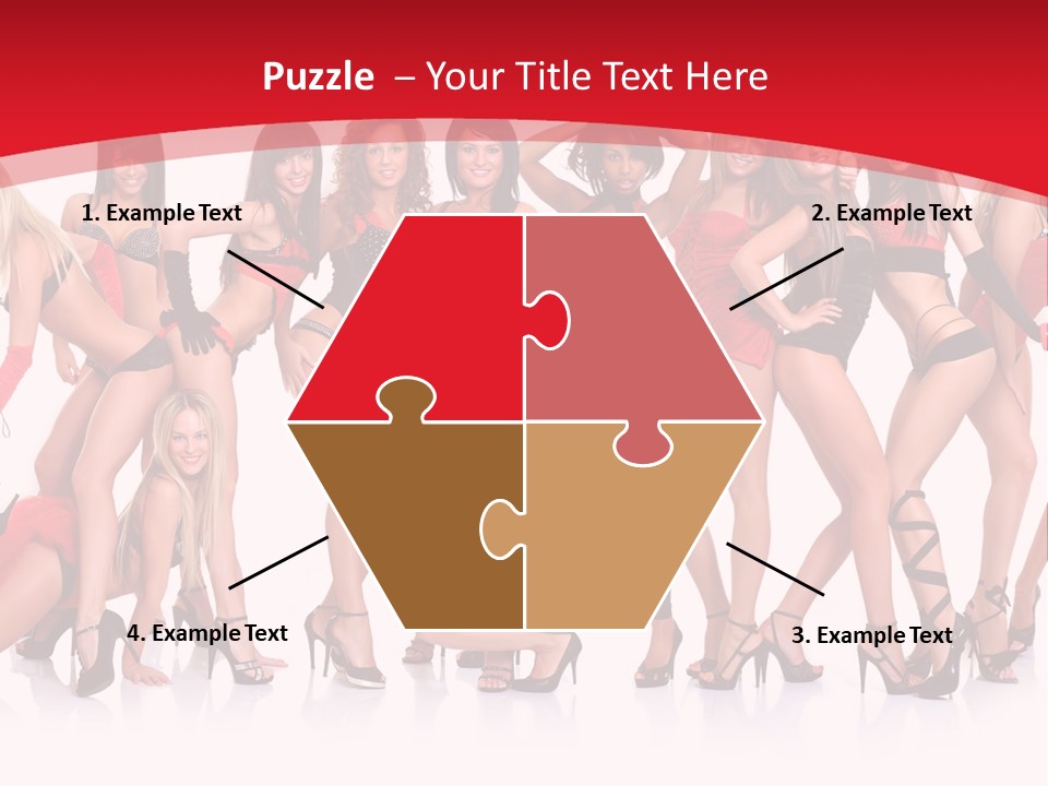 Blond Waist  PowerPoint Template