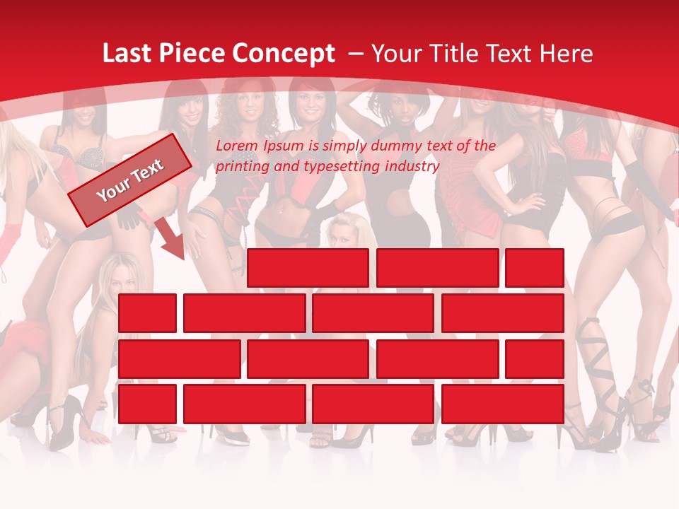 Blond Waist  PowerPoint Template