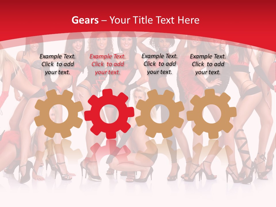 Blond Waist  PowerPoint Template