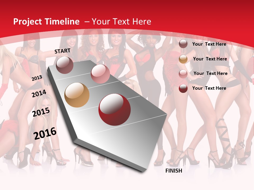 Blond Waist  PowerPoint Template