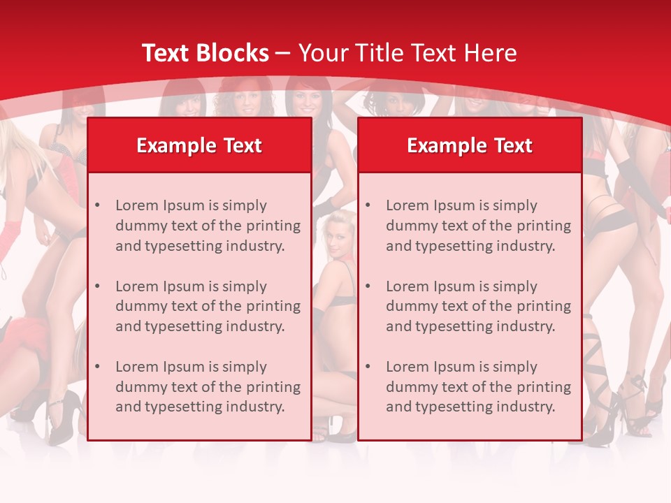 Blond Waist  PowerPoint Template