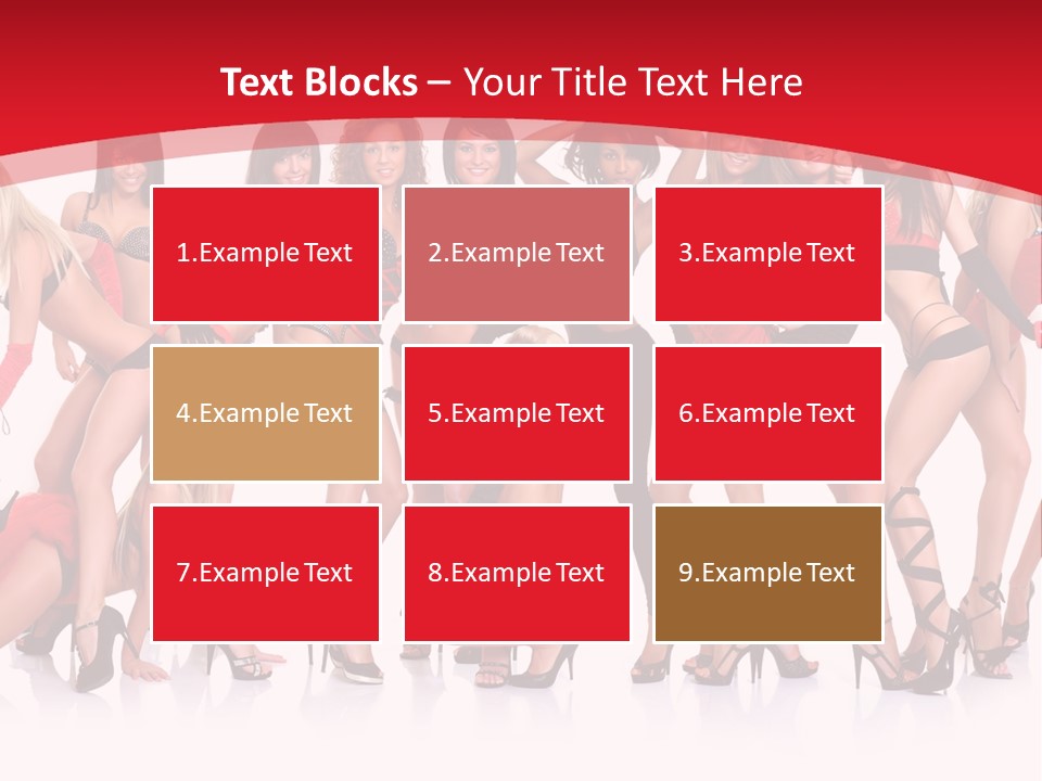 Blond Waist  PowerPoint Template