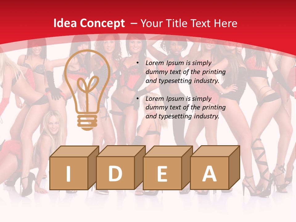 Blond Waist  PowerPoint Template