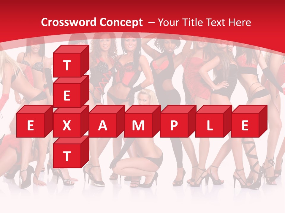 Blond Waist  PowerPoint Template