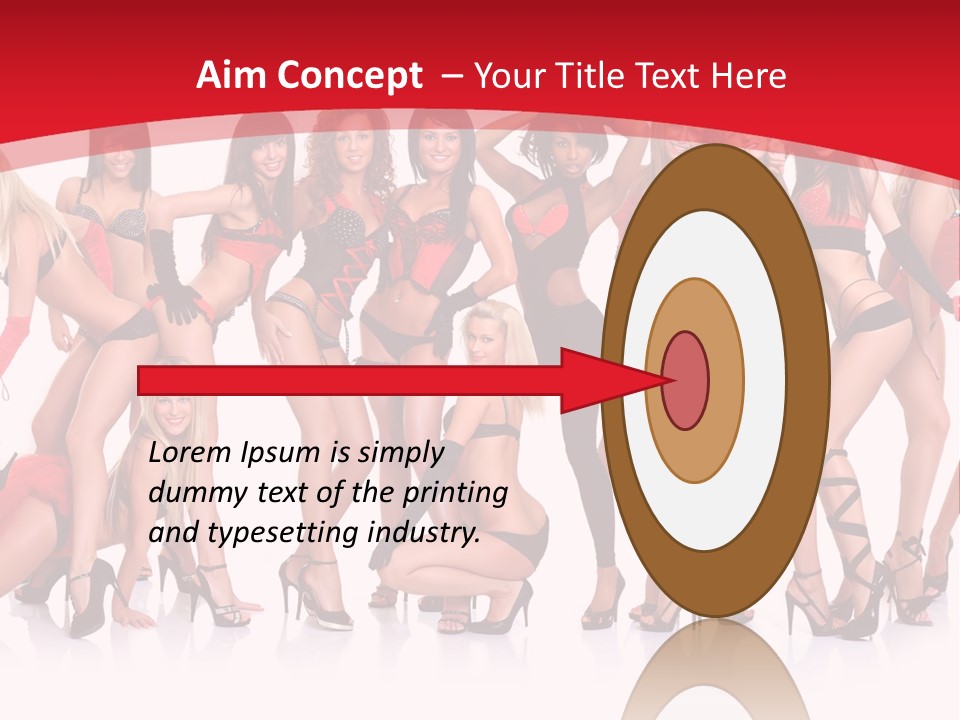 Blond Waist  PowerPoint Template