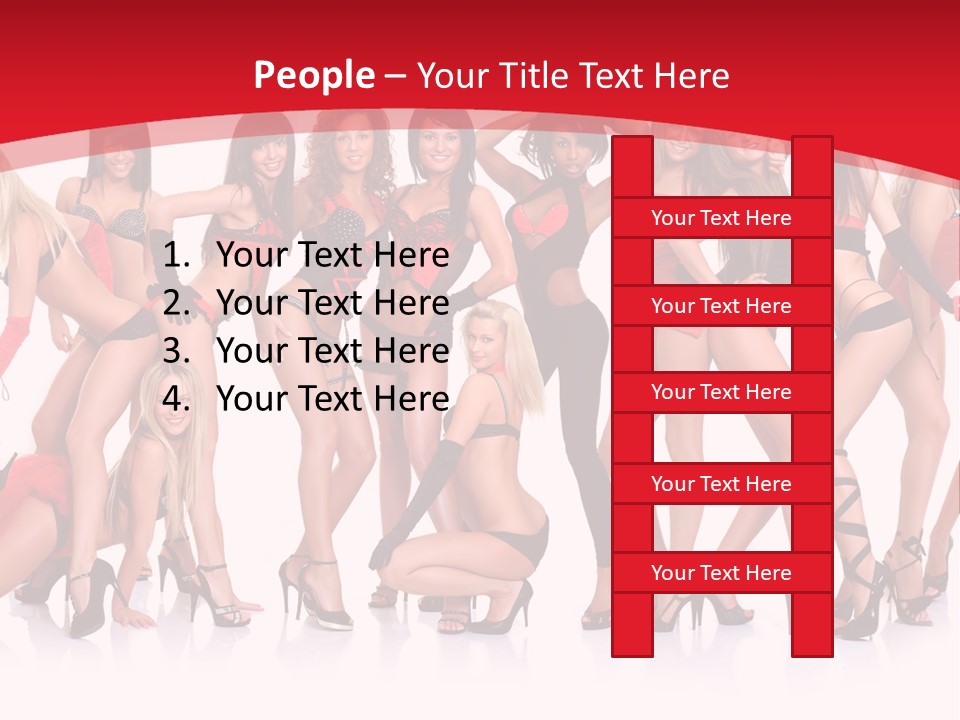 Blond Waist  PowerPoint Template