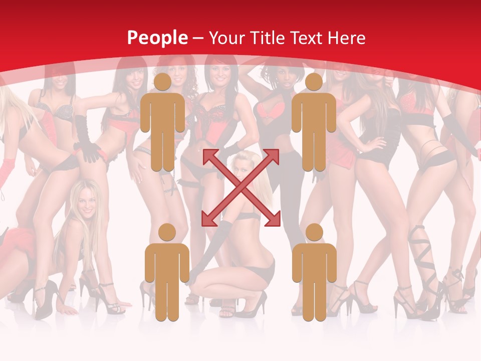 Blond Waist  PowerPoint Template