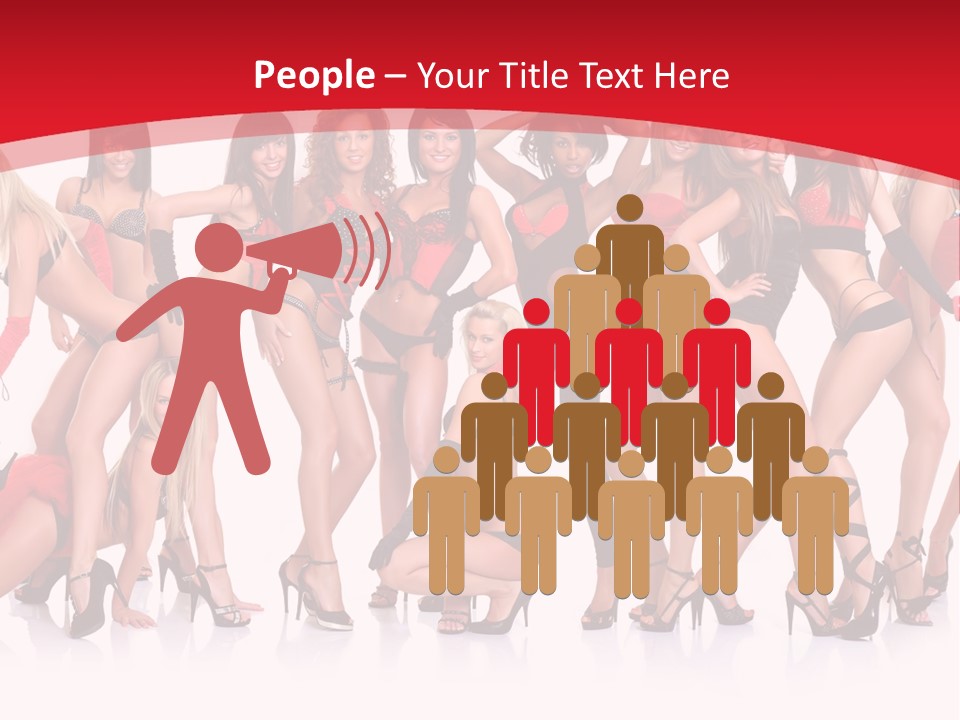 Blond Waist  PowerPoint Template