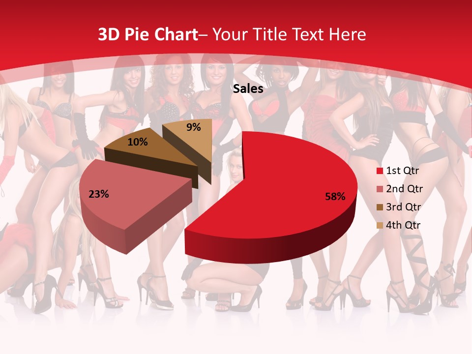 Blond Waist  PowerPoint Template