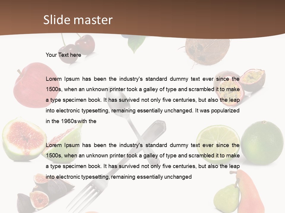 Blueberry Grape Clock PowerPoint Template