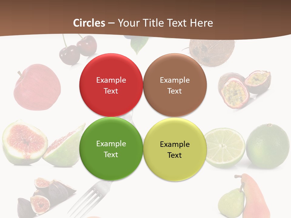 Blueberry Grape Clock PowerPoint Template