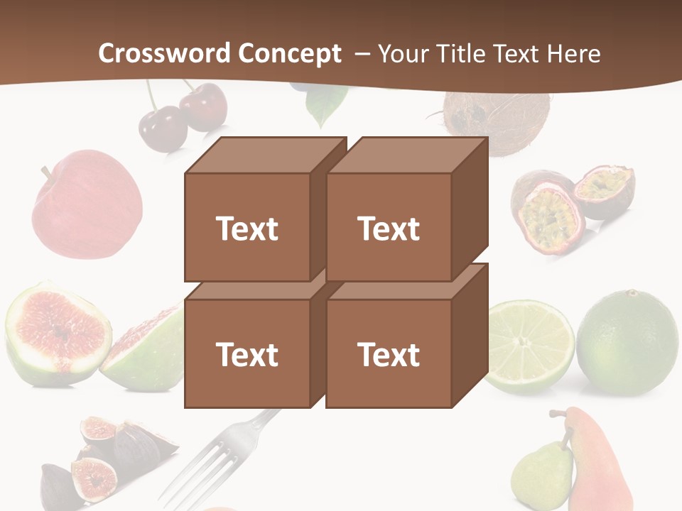 Blueberry Grape Clock PowerPoint Template