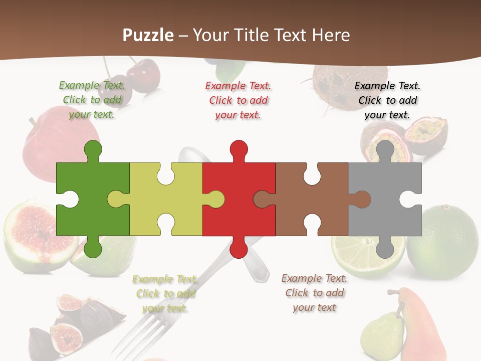 Blueberry Grape Clock PowerPoint Template