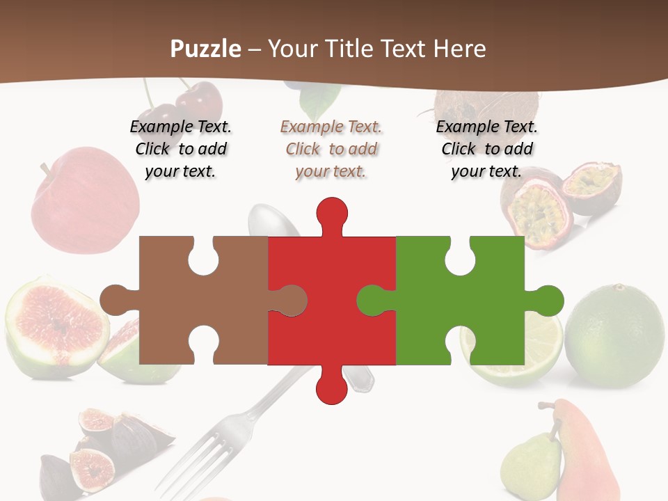 Blueberry Grape Clock PowerPoint Template