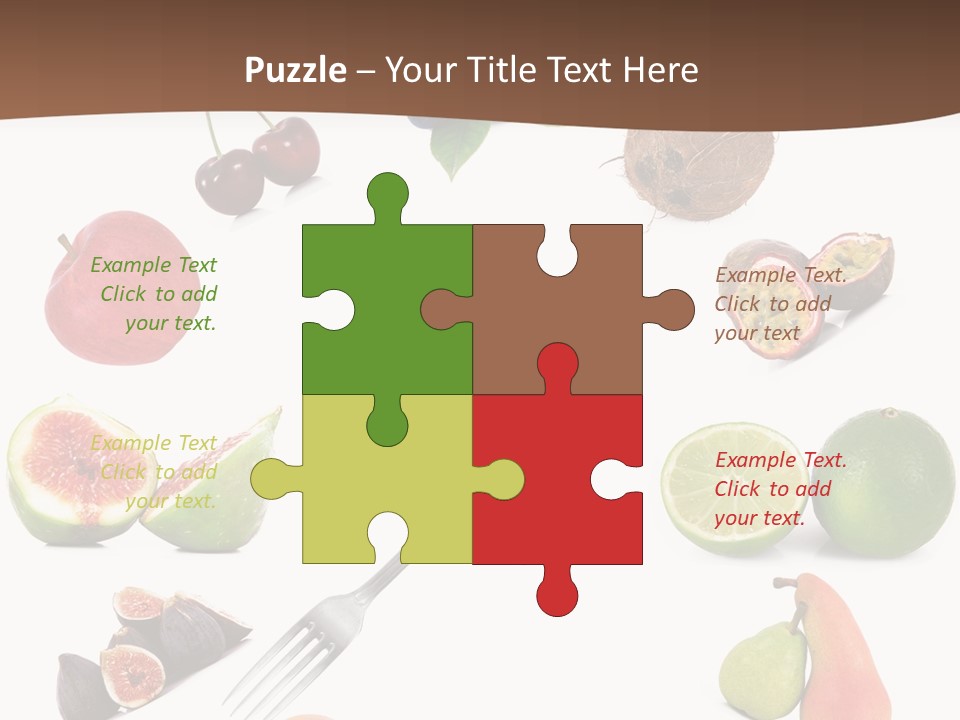 Blueberry Grape Clock PowerPoint Template