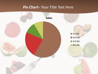 Blueberry Grape Clock PowerPoint Template