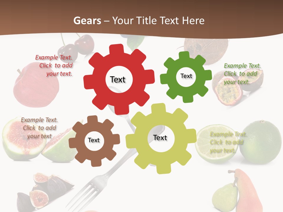 Blueberry Grape Clock PowerPoint Template