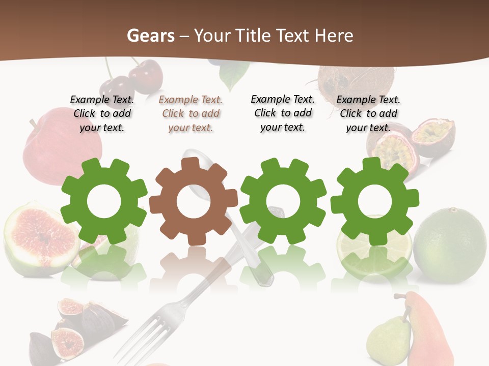 Blueberry Grape Clock PowerPoint Template