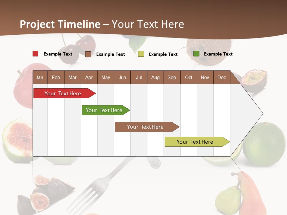 Blueberry Grape Clock PowerPoint Template