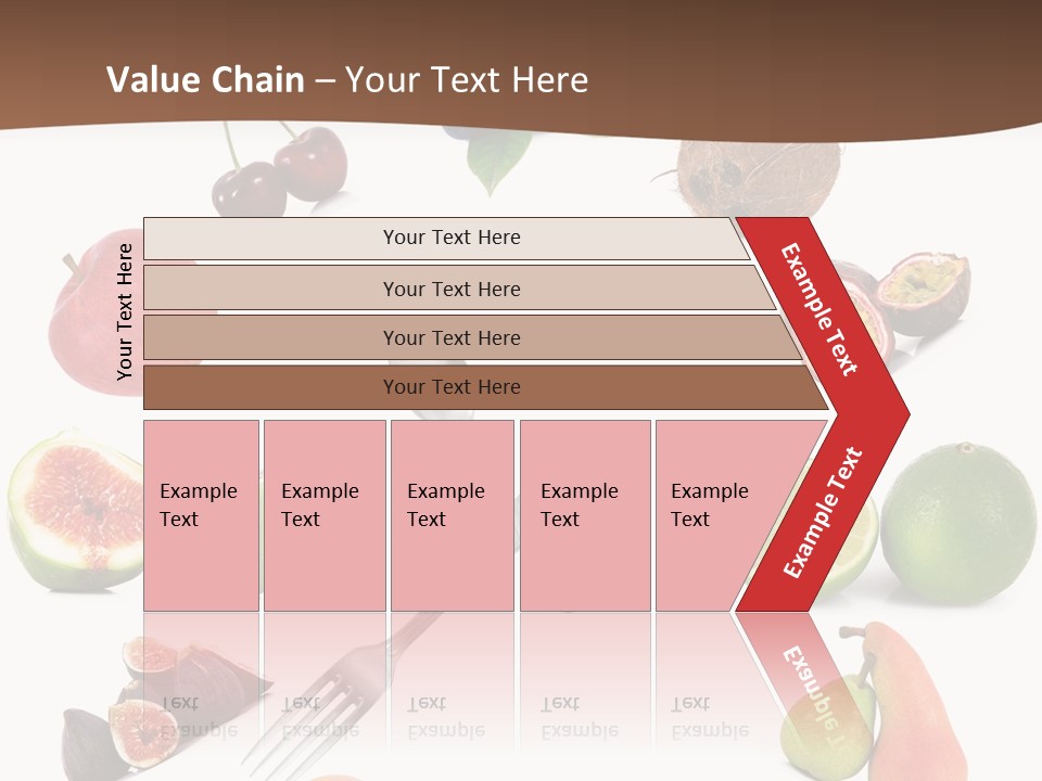 Blueberry Grape Clock PowerPoint Template