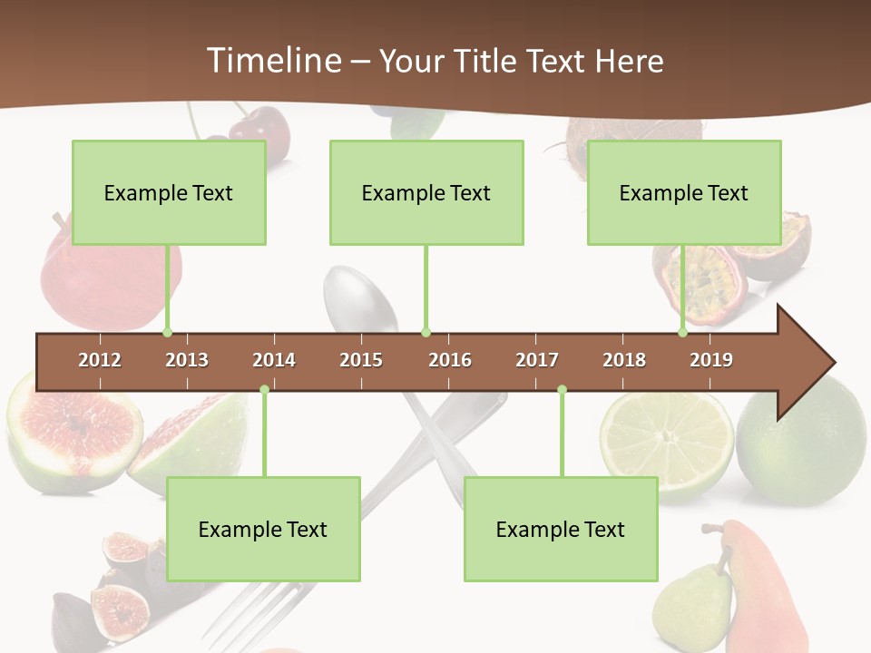 Blueberry Grape Clock PowerPoint Template