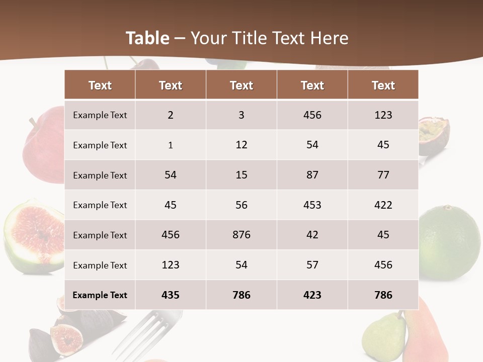 Blueberry Grape Clock PowerPoint Template