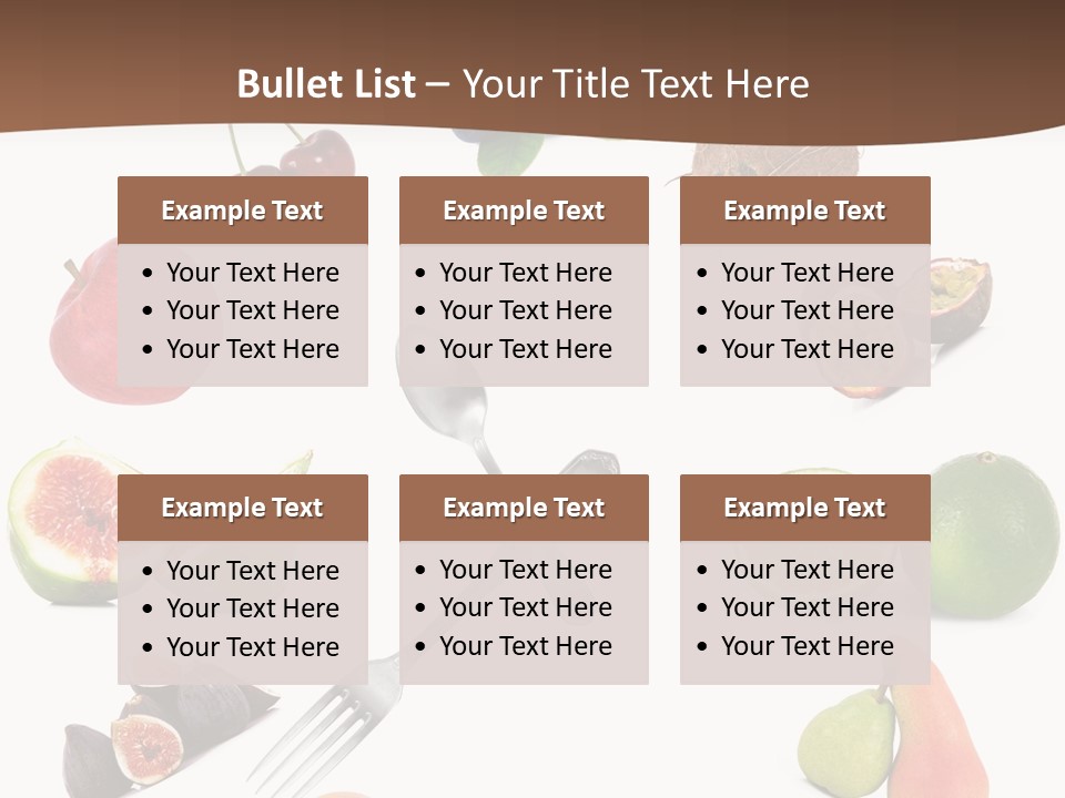 Blueberry Grape Clock PowerPoint Template