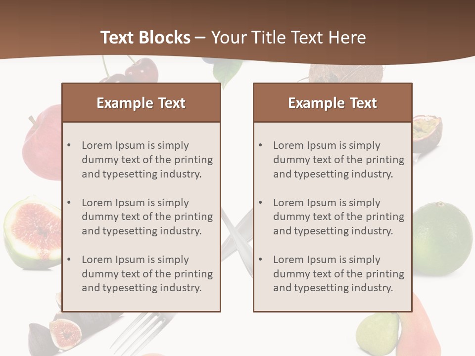 Blueberry Grape Clock PowerPoint Template