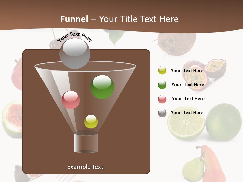Blueberry Grape Clock PowerPoint Template