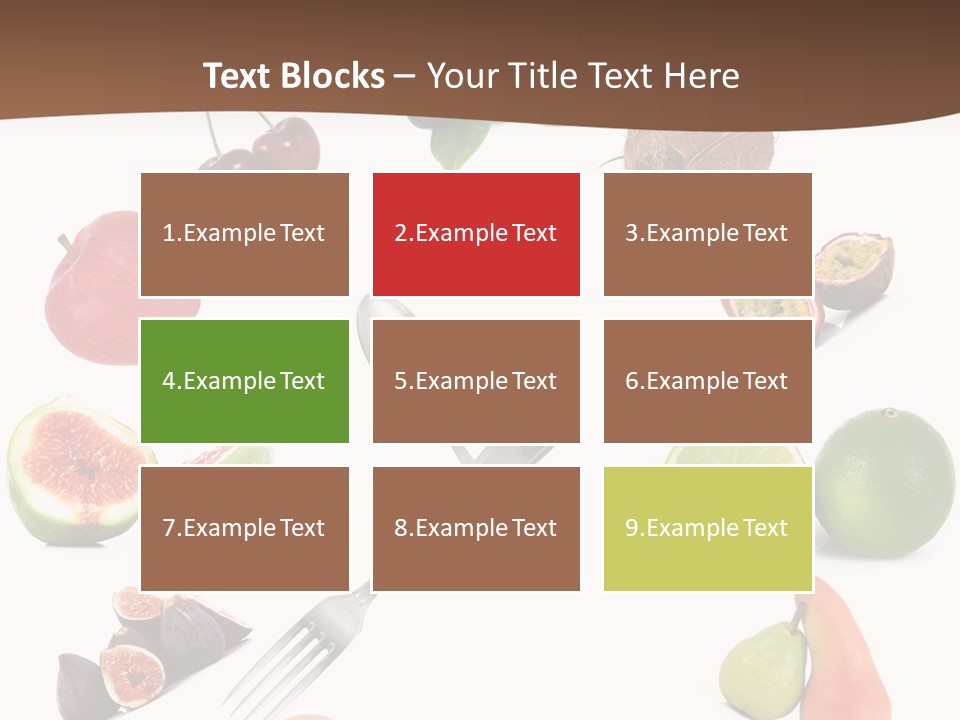 Blueberry Grape Clock PowerPoint Template