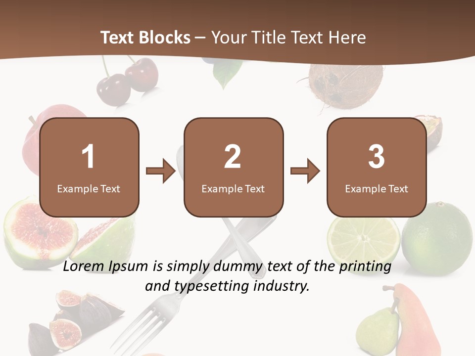 Blueberry Grape Clock PowerPoint Template