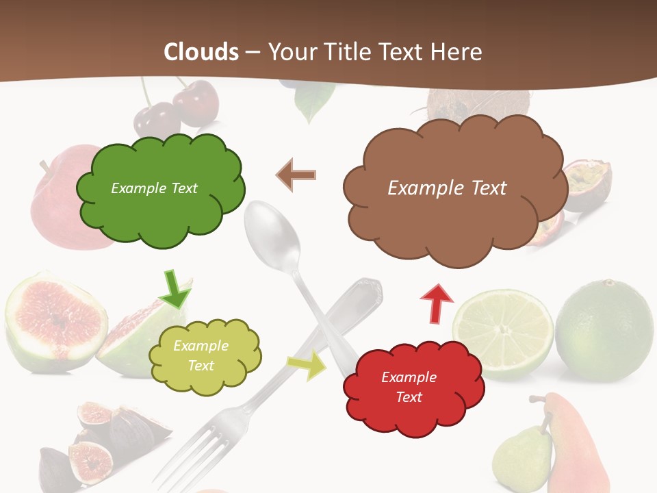 Blueberry Grape Clock PowerPoint Template