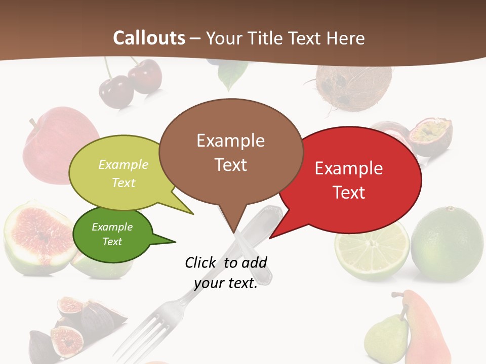 Blueberry Grape Clock PowerPoint Template
