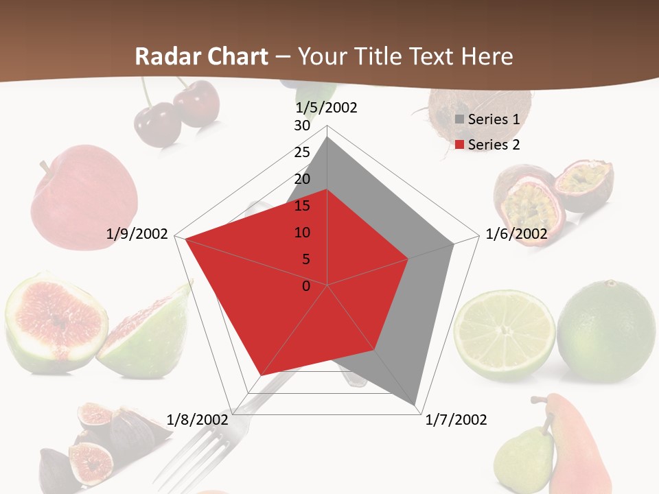 Blueberry Grape Clock PowerPoint Template