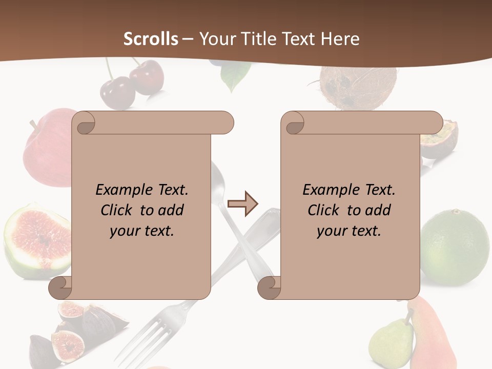 Blueberry Grape Clock PowerPoint Template