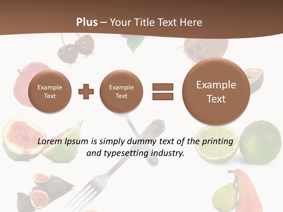 Blueberry Grape Clock PowerPoint Template