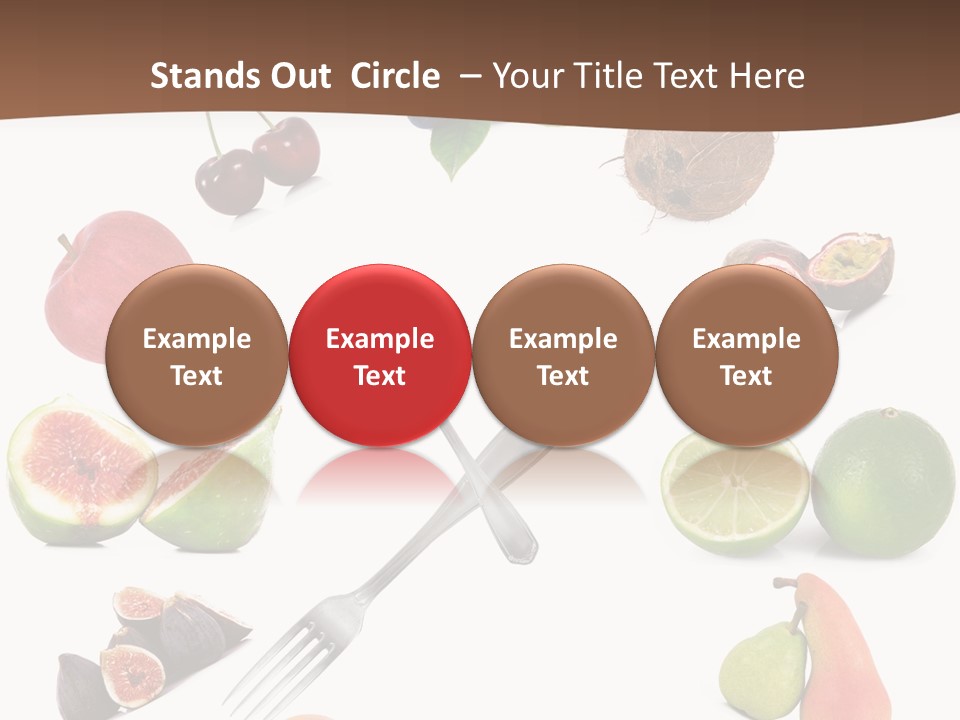 Blueberry Grape Clock PowerPoint Template