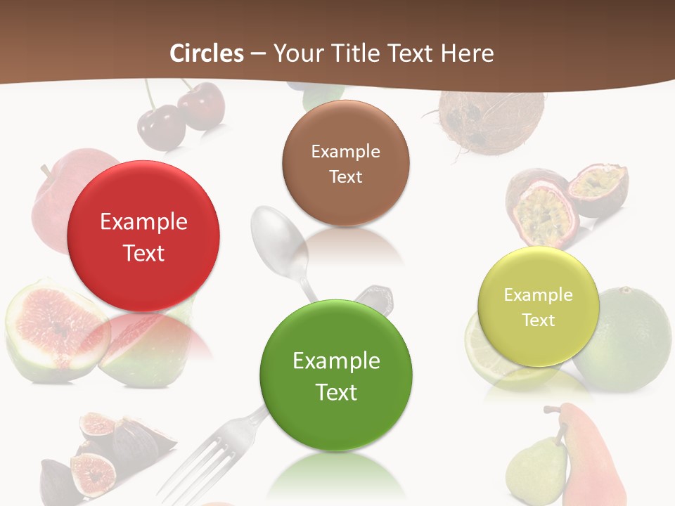 Blueberry Grape Clock PowerPoint Template