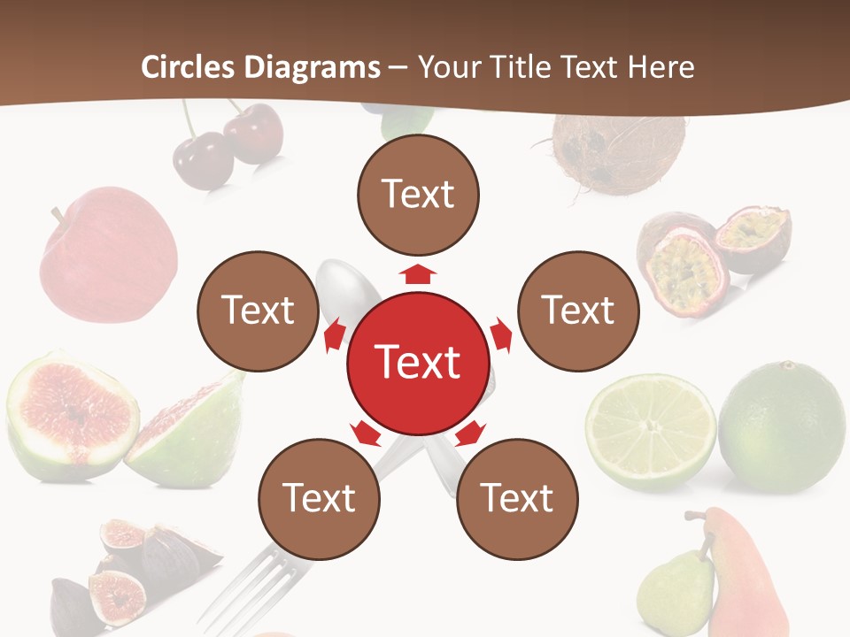 Blueberry Grape Clock PowerPoint Template