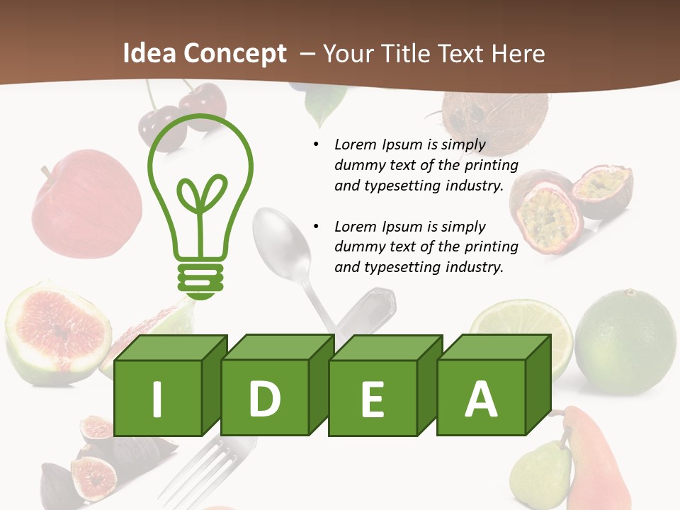 Blueberry Grape Clock PowerPoint Template