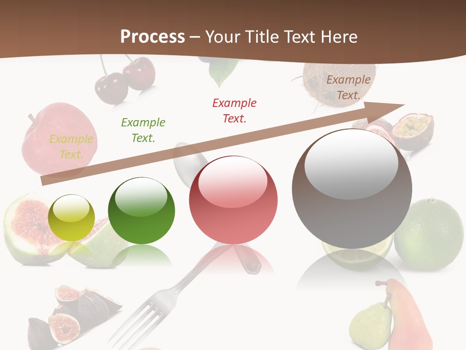 Blueberry Grape Clock PowerPoint Template