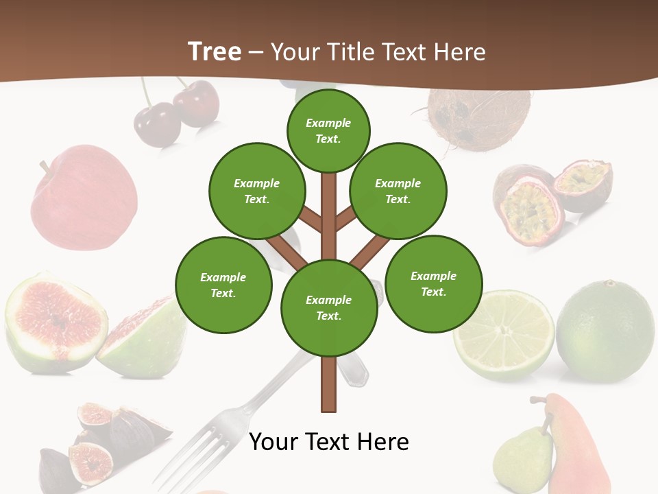 Blueberry Grape Clock PowerPoint Template