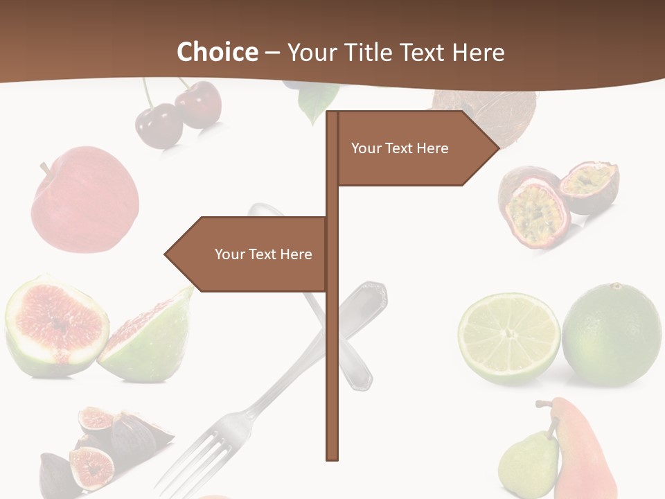 Blueberry Grape Clock PowerPoint Template