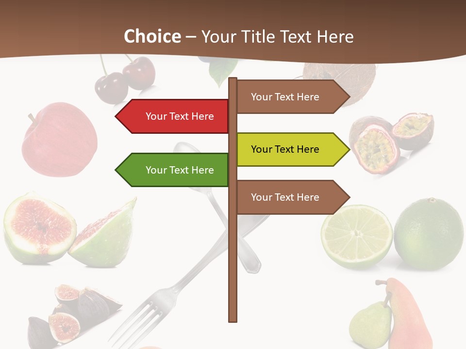 Blueberry Grape Clock PowerPoint Template